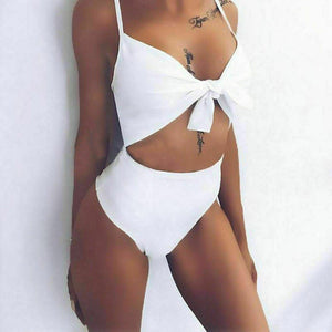 Bikini 2019 Women Padded One Piece Bandage Bikini Push Up Monokini Swimsuit Bathing Suit Swimwear Set