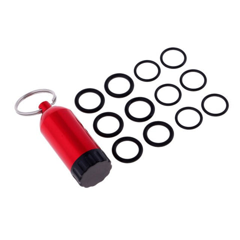 Professional Scuba Tanks 12 O-Ring Dive Kit Keychain with Brass Pick Aluminum Alloy Diving Accessories 4 Colors