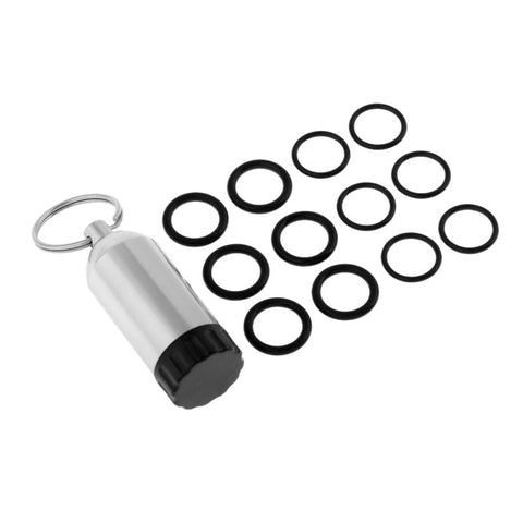 Professional Scuba Tanks 12 O-Ring Dive Kit Keychain with Brass Pick Aluminum Alloy Diving Accessories 4 Colors