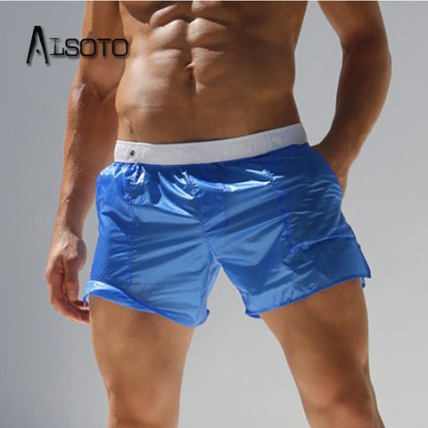 New 2019 Beach Shorts Board Swimwear Sunga Swimsuit mayo bikini Sexy Swimming translucent briefs de bain homme zwembroek heren