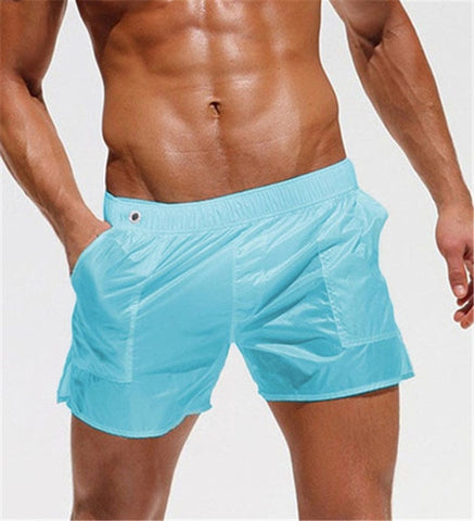 New 2019 Beach Shorts Board Swimwear Sunga Swimsuit mayo bikini Sexy Swimming translucent briefs de bain homme zwembroek heren