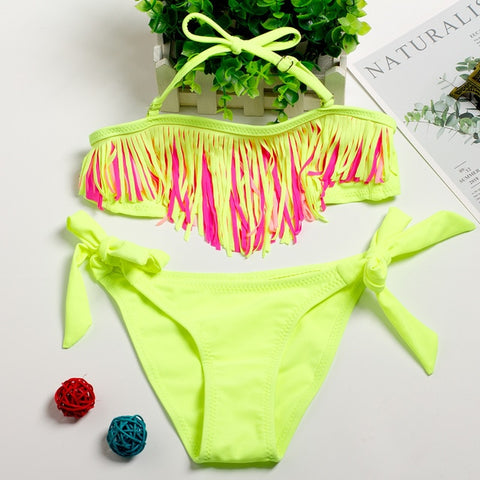 2019 Girls Bikini Suits 6-15Years Two-Pieces Summer Bathing Suits Fashion Girls Swimsuits Sports Swimwear for Kids Girls CZ984