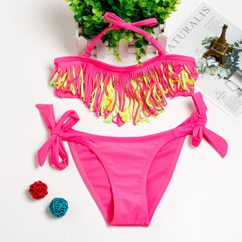 2019 Girls Bikini Suits 6-15Years Two-Pieces Summer Bathing Suits Fashion Girls Swimsuits Sports Swimwear for Kids Girls CZ984