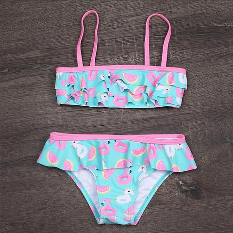 2019 Girls Bikini Suits 6-15Years Two-Pieces Summer Bathing Suits Fashion Girls Swimsuits Sports Swimwear for Kids Girls CZ984