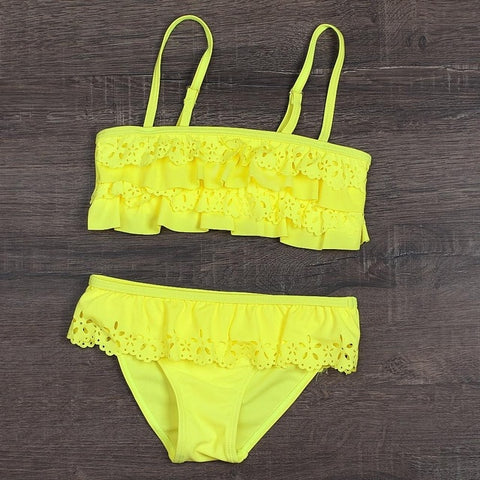 2019 Girls Bikini Suits 6-15Years Two-Pieces Summer Bathing Suits Fashion Girls Swimsuits Sports Swimwear for Kids Girls CZ984