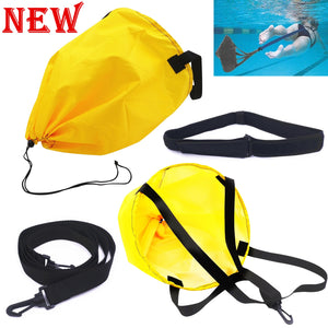 Swimming Pool Strength Training Resistance Belt Set with Drag Parachute Adjustable Neoprene Belt Pool Accessories Adult Exercise