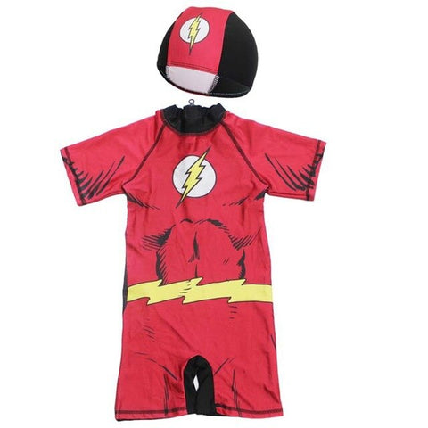 Kids Sport Baby Beachwear Bikini Iron Man Bathing Suit Batman Swimming Boys Captain America Kids Swimsuit One Piece Swimwear