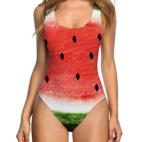 New Sexy Funny Joke Chest Printed Women Swimsuit Bathingsuit Swimwear Beachwear