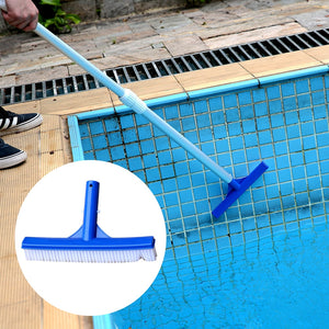 Portable Heavy Duty Surfaces Swimming Pool Accessories Broom Cleaner 10 Inch Cleaning Brush Tip Walls Plastic Spa Curved Algae
