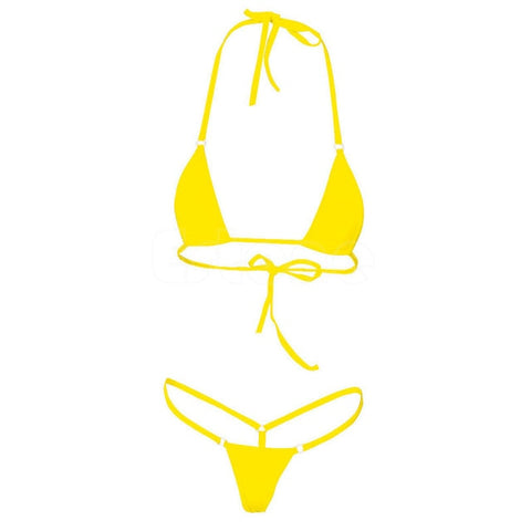 Women Sexy Micro Mini Bikini Thong Underwear G-String Bra Swimwear Sleepwear New High Quality Swimwear