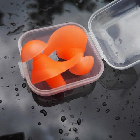 Mounchain 1 Pair Soft Ear Plugs Environmental Silicone Waterproof Dust-Proof Earplugs Diving Water Sports Swimming Accessories