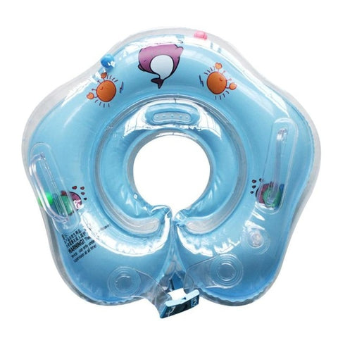 Baby Swimming Neck Ring Tube Safety Infant Bathing Float Circle Summer Inflatable Water Floating Drink Cup Holder Accessories