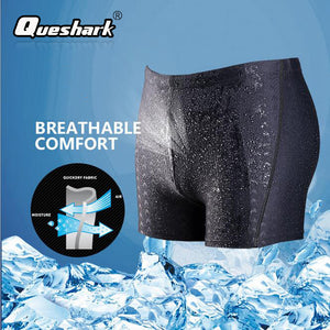 Men Sharkskin Swimwear Sexy Swimming Trunks Quick-drying Swim Boxer Shorts Beach Swimsuit