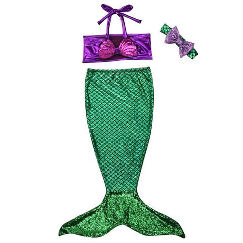 2019 Swimwear Kids Baby Girls Bikini Set Swim Suit Mermaid Tail Bikinis Swimsuit Swim Wear Bathing Costume