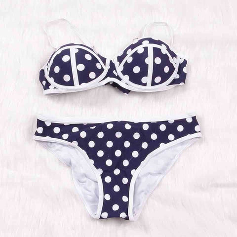 Raintropic 2019 New Swimwear Bikinis Sexy Women Swimsuit Summer Bandeau Bikini Printed Bikini Set Solid Beach Bathing Suits