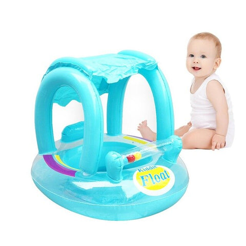 Baby Kids Summer Float Seat Boat Sun Shade Tube Ring Swim Pool For Baby Load-bearing Water Sport Fun Toys