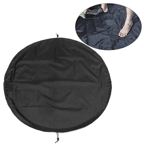 Surfing Waterproof Change Bag Pouch Water Sports Polyester Mat Diving Suit Storage Swimming Accessories Carry Pack Wetsuit Black